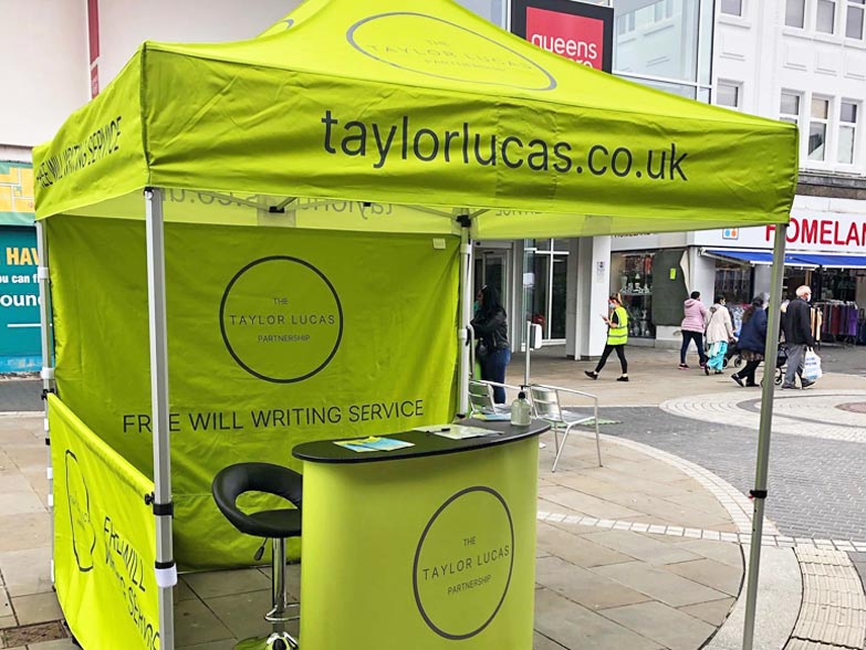 Taylor Lucas Partnership's 2.5m x 2.5m Branded Gazebo