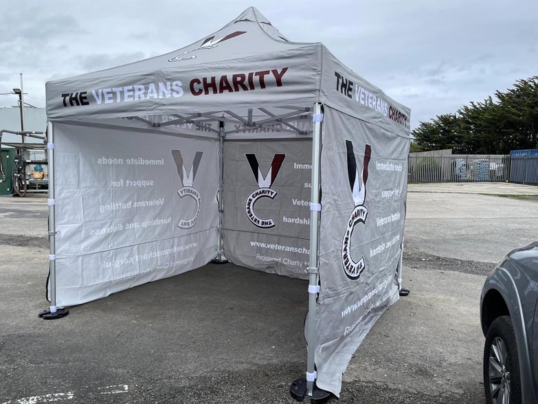 The Veterans Charity Branded Gazebo
