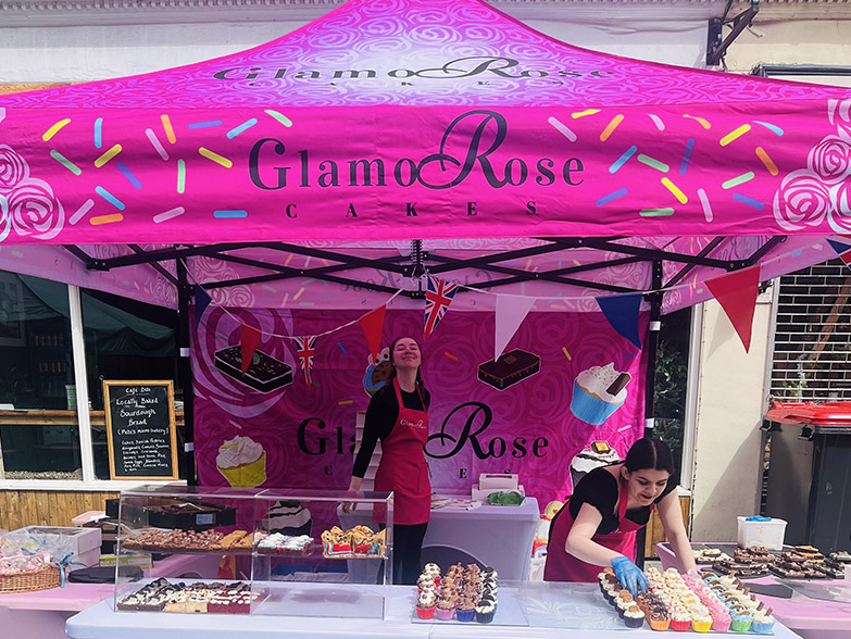 GlamoRose Cakes Branded Gazebo