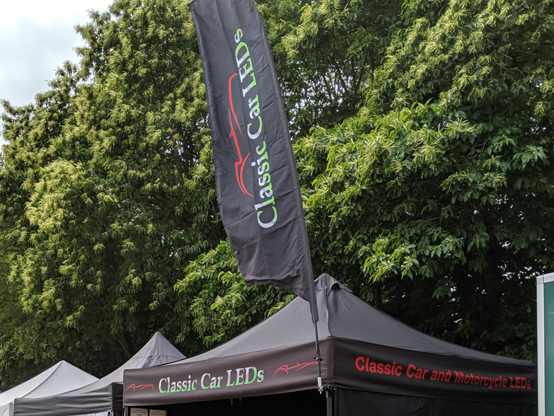 Classic Car LEDs feather flag