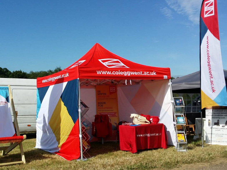 Coleg Gwent Printed Gazebo