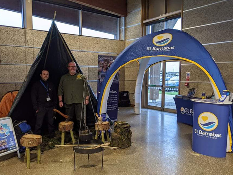 Inflatable Spider Dome X1 at an indoor event
