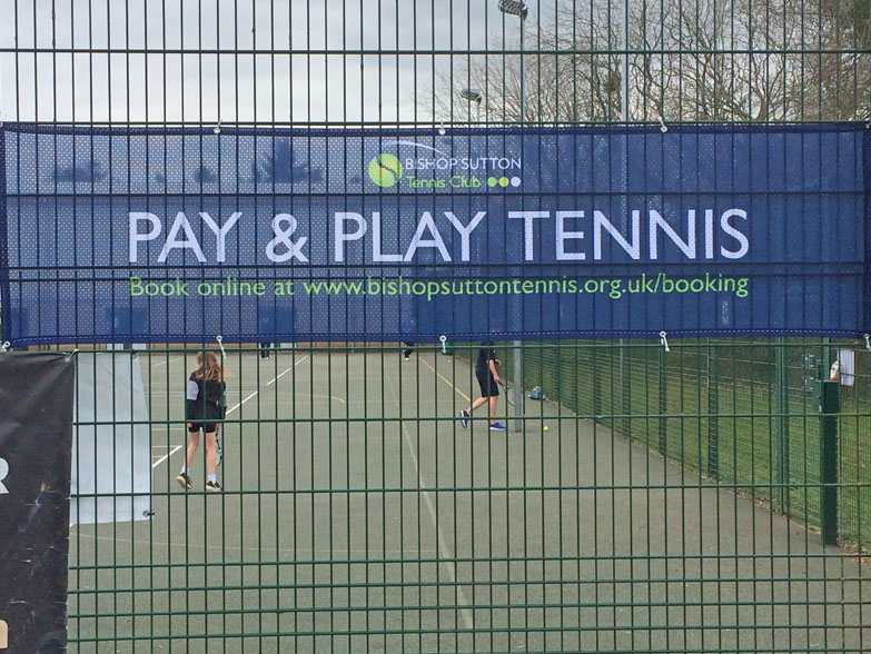 Tennis Club Mesh Banner