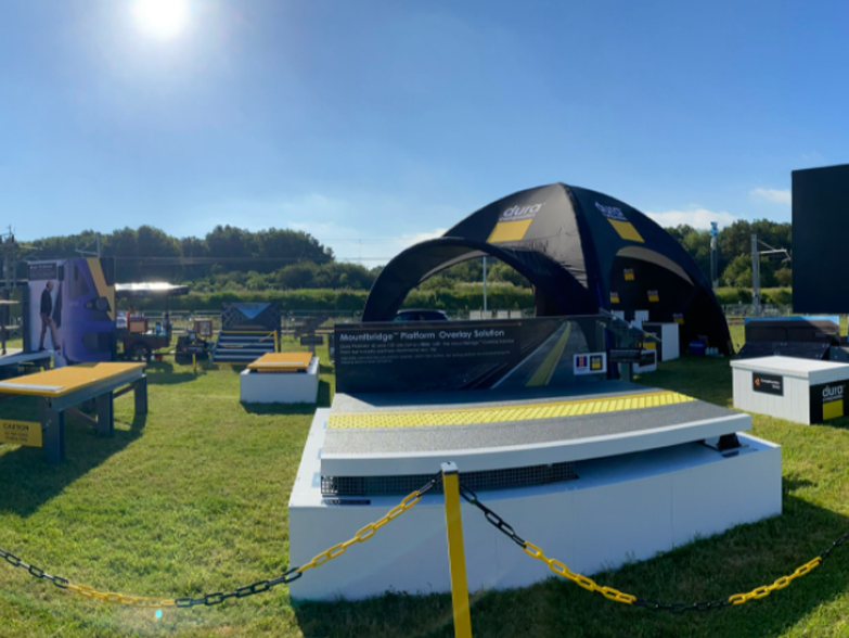 Inflatable Spider Dome X1 at an outdoor event