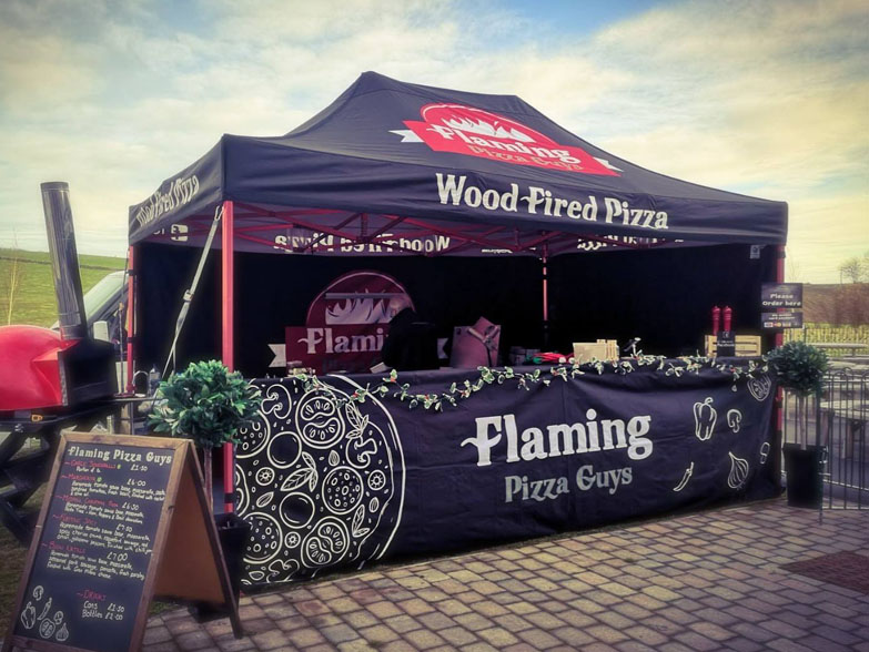 Flaming Pizza Guys Gazebo