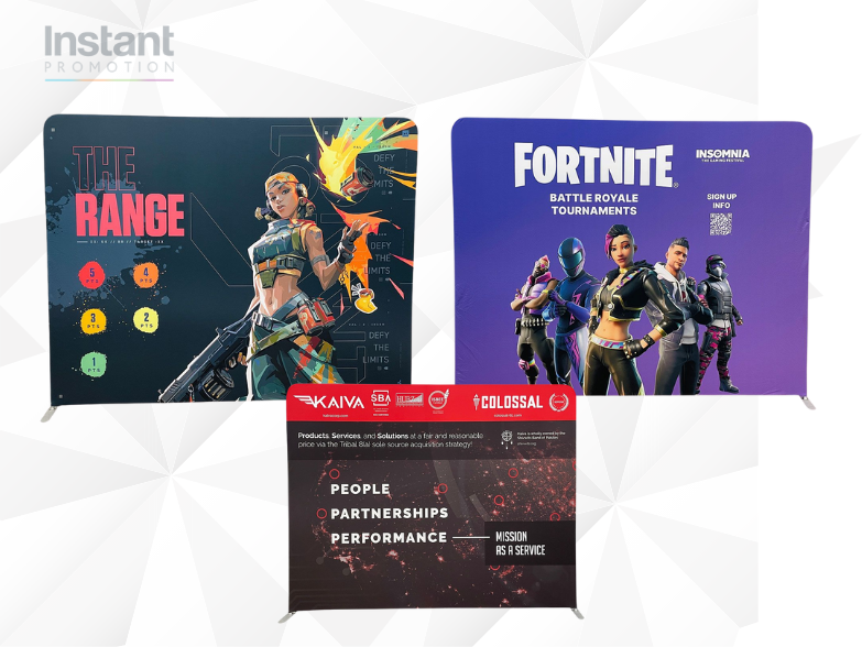 Trade show fabric backdrop